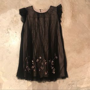 Zara Girls Black Tulle Dress 7